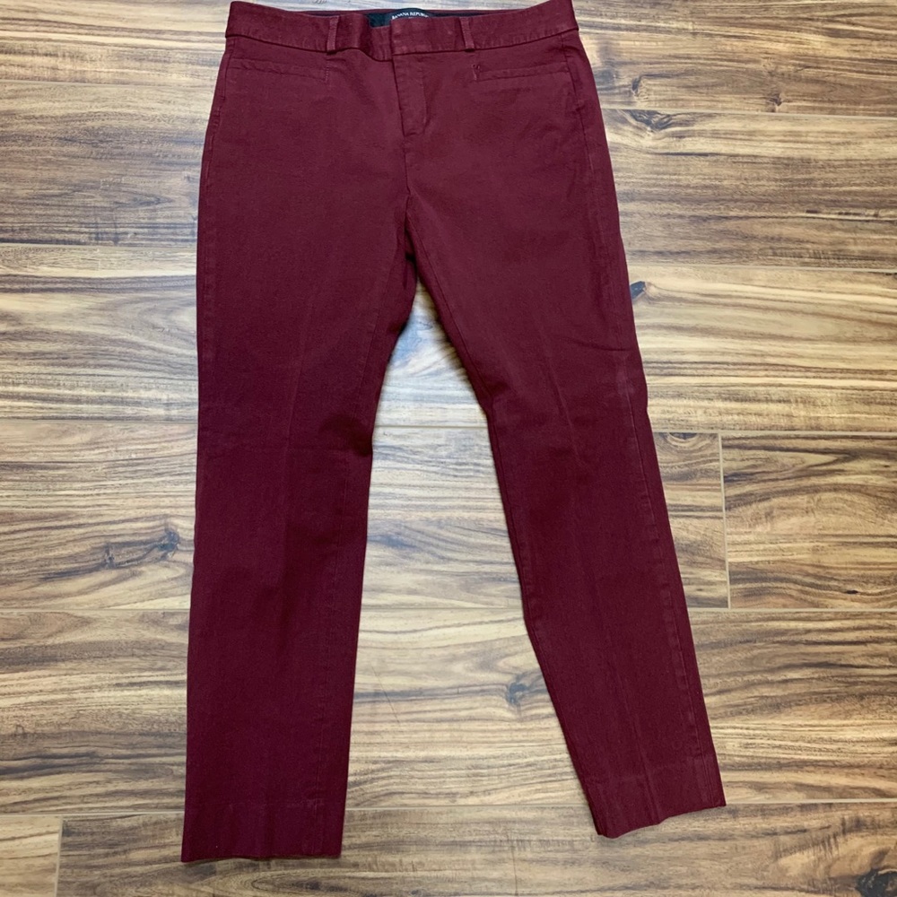 Banana Republic Burgundy Skinny Pants